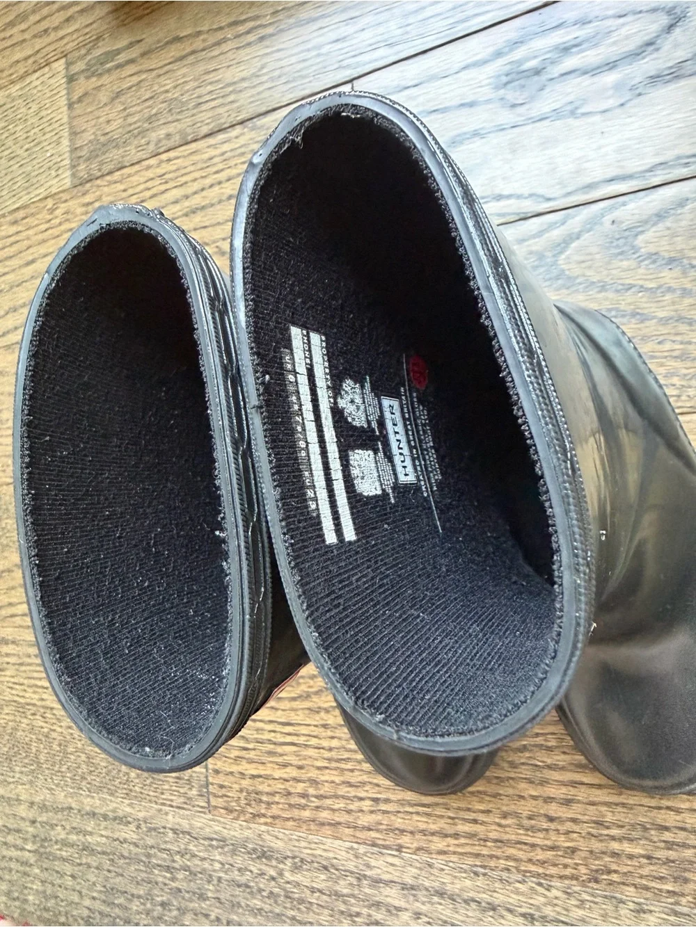 Hunter First Gloss Rain Boots | Black | Toddler Size 7